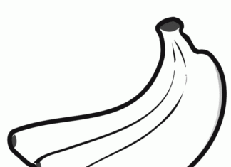 Banan obrazek do drukowania