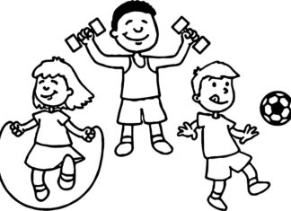 sport obrazek do drukowania