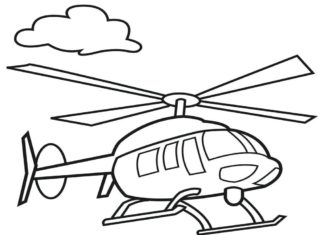 Obrazek z policyjnym helikopterem