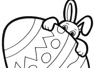 Królik wielkanocny królik wielkanocny obrazek do drukowania