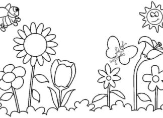 Kwiaty na łące kwiaty na łące obrazek do drukowania