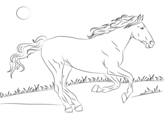 mustang obrazek do drukowania