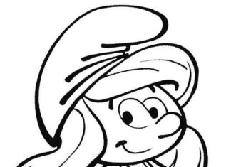 smerfetka obrazek do drukowania