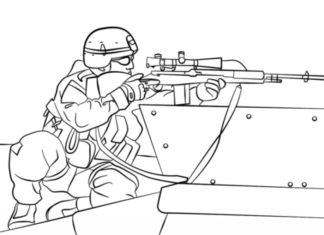 Snajper snajper obrazek do drukowania