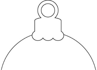 bombka na choinkę obrazek do drukowania