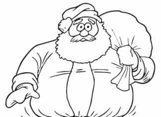 mikołaj obrazek do drukowania