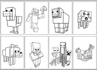 minecraft obrazek do drukowania