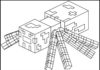 Minecraft potwór minecraft obrazek do drukowania
