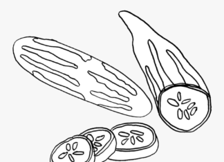 ogórek obrazek do drukowania