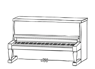 pianino obrazek do drukowania