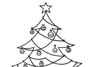 Prezenty pod choinką prezenty kolorowanka do druku