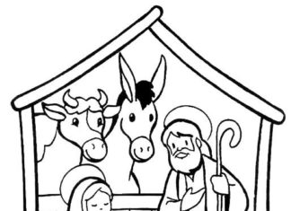 Szopka Betlejemska szopka betlejemska obrazek do drukowania