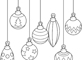 świąteczne bombki obrazek do drukowania