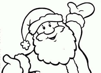 święty mikołaj obrazek do drukowania