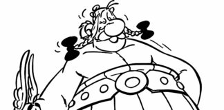 Bajka Asterix i Obelix kolorowanka