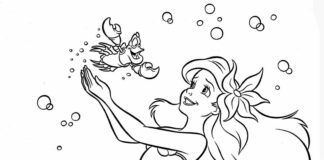 Kolorowanka Ariel