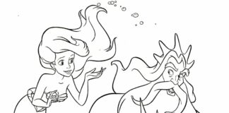 Ariel i jej tata Tryton