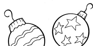 Kolorowanka bombki ozdobne