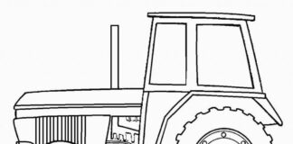 Traktorek do kolorowania