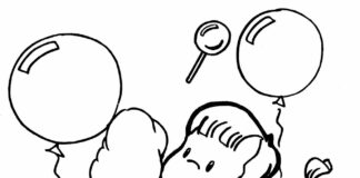 Dzieciaki świętują dzień dziecka obrazek do drukowania