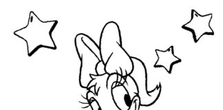 Dziewczyna Kaczora Donalda Dziewczyna Kaczora Donalda obrazek do drukowania