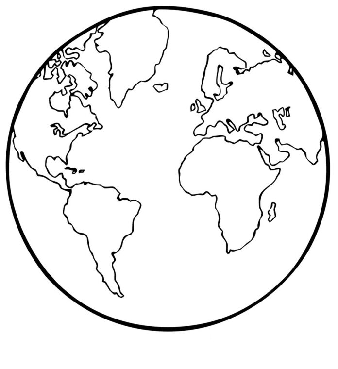 Planeta ziemia obrazek do drukowania
