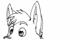 Uśmiechnięty wilk Uśmiechnięty wilk kolorowanka obrazek do drukowania