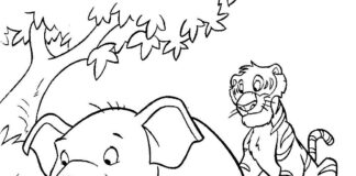 Dzikie zwierzęta zwierzęta kolorowanka obrazek do drukowania