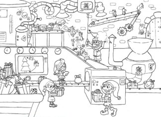 Fabryka zabawek Fabryka zabawek obrazek do drukowania