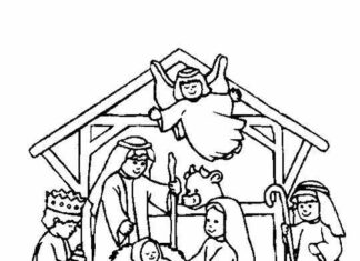 Boże Narodzenie Boże Narodzenie obrazek do drukowania