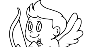 Amorek Miłości amorek miłości obrazek do drukowania