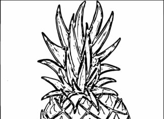 ananas obrazek do drukowania