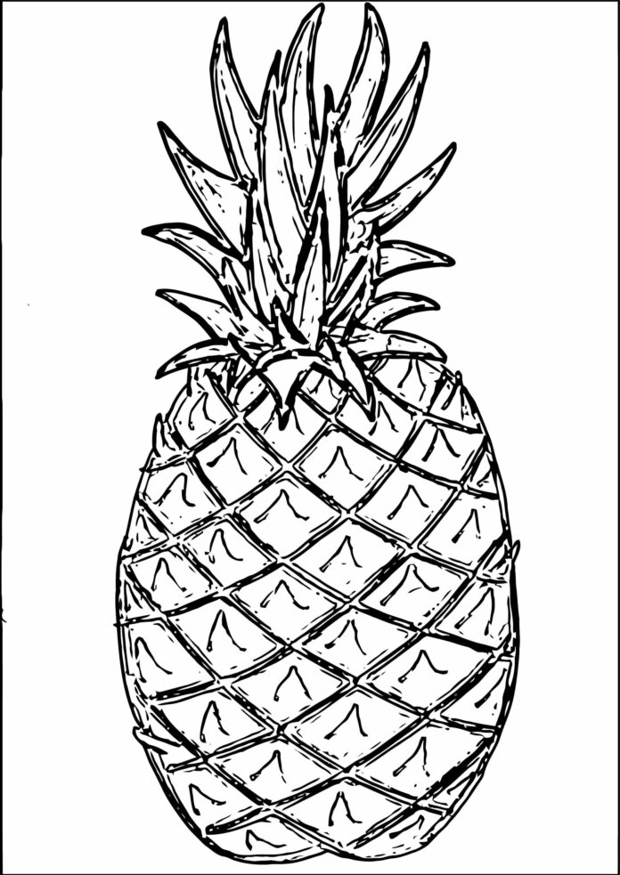 ananas obrazek do drukowania