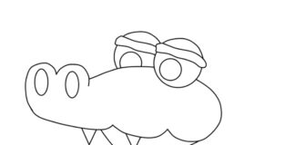 aligator obrazek do drukowania