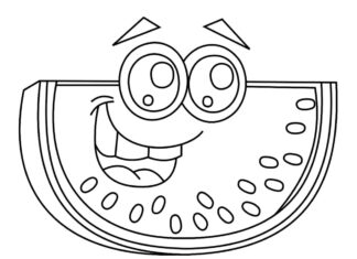 Animowany arbuz animowany arbuz obrazek do drukowania