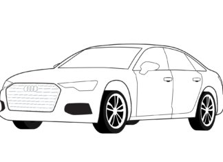 audi a7 obrazek do drukowania