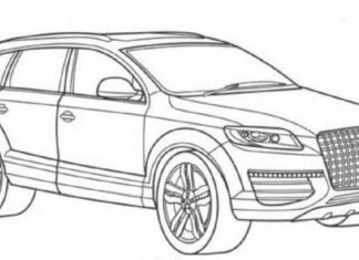 audi q7 obrazek do drukowania
