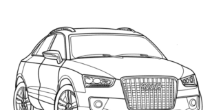 audi q8 obrazek do drukowania