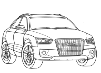 audi q8 obrazek do drukowania