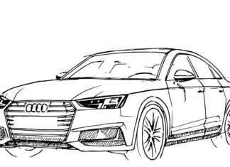 audi rs6 obrazek do drukowania