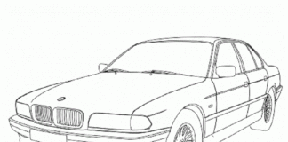 auto bmw obrazek do drukowania