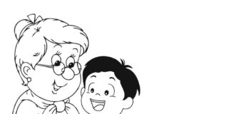 Babcia i wnuczek babcia i wnuczek obrazek do drukowania