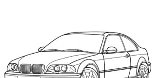 bmw e36 obrazek do drukowania
