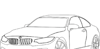 bmw m4 obrazek do drukowania