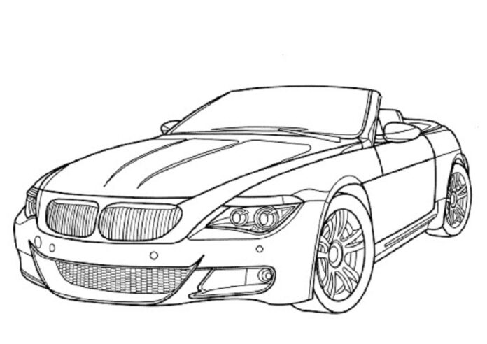 bmw m6 obrazek do drukowania