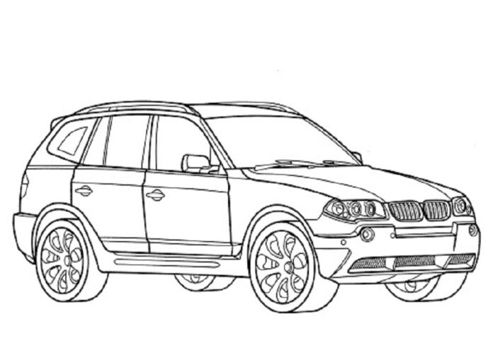 bmw x3 obrazek do drukowania