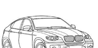 bmw x6 obrazek do drukowania
