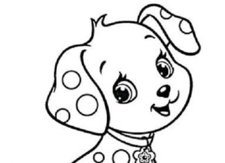 mały dalmatyńczyk obrazek do drukowania