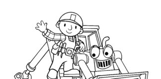 Bob budowniczy i koparka bob budowniczy i koparka obrazek do drukowania