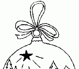 Szklana bombka Szklana bombka obrazek do drukowania